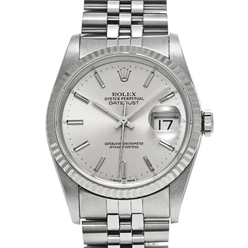 ロレックス デイトジャスト 16234 シルバー メンズ 時計 【中古】【wristwatch】