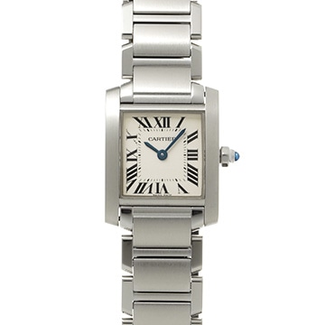 カルティエ タンクフランセーズ SM　 W51008Q3 シルバー レディース 時計 【中古】【wristwatch】