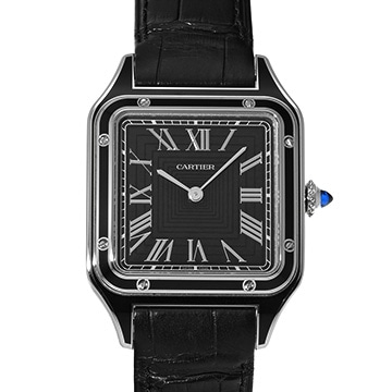 カルティエ サントス デュモン LM WSSA0046 ブラック メンズ 時計 【中古】【wristwatch】