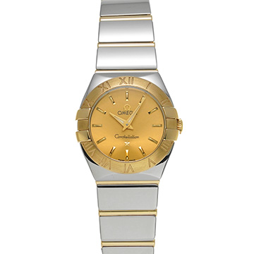 オメガ コンステレーション ブラッシュ クォーツ 123.20.24.60.08.002 シャンパン レディース 時計 【中古】【wristwatch】
