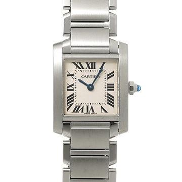 カルティエ タンクフランセーズ SM　 W51008Q3 シルバー レディース 時計 【中古】【wristwatch】