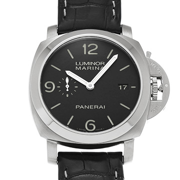 パネライ ルミノールマリーナ 1950 3デイズ アッチャイオ PAM00312 ブラック メンズ 時計 【中古】【wristwatch】
