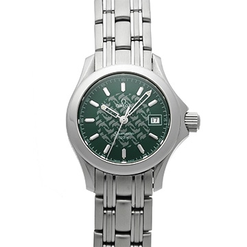 オメガ シーマスター 120 ジャック・マイヨール 1998 2586.70 グリーン レディース 時計 【中古】【wristwatch】