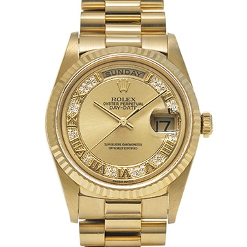 ロレックス デイデイト 18238MR シャンパン/ダイヤモンド メンズ 時計 【中古】【wristwatch】