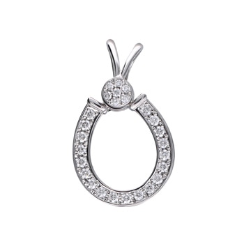 ウォルサム スウィング ペンダントトップ  D0.52 シルバー K18ホワイトゴールド WG レディース ジュエリー 【中古】【jewelry】