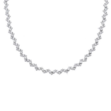 タサキ テニスネックレス 7.93ct シルバー Pt900プラチナ レディース ジュエリー 【中古】【jewelry】