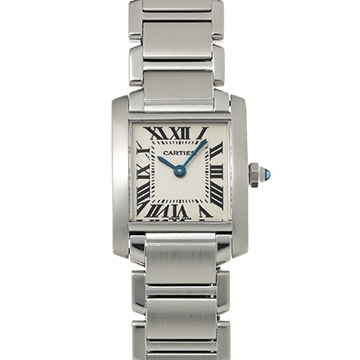 カルティエ タンクフランセーズ SM　 W51008Q3 シルバー レディース 時計 【中古】【wristwatch】