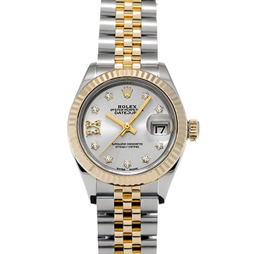 ロレックス デイトジャスト 28 279173G シルバー/ダイヤモンド レディース 時計 【中古】【wristwatch】