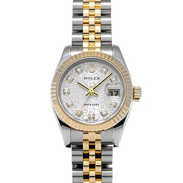 ロレックス デイトジャスト 179173G シルバーコンピュータ/ダイヤモンド レディース 時計 【中古】【wristwatch】