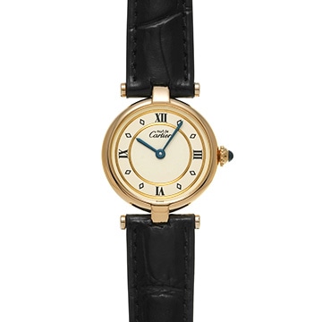 カルティエ ヴァンドーム ヴェルメイユ 590004 アイボリー レディース 時計 【中古】【wristwatch】