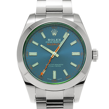 ロレックス ミルガウス 116400GV Zブルー メンズ 時計 【中古】【wristwatch】