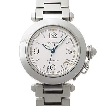 カルティエ パシャC W31015M7 ホワイト ユニセックス 時計 【中古】【wristwatch】
