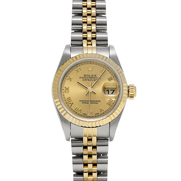 ロレックス デイトジャスト 26 79173 シャンパン レディース 時計 【中古】【wristwatch】