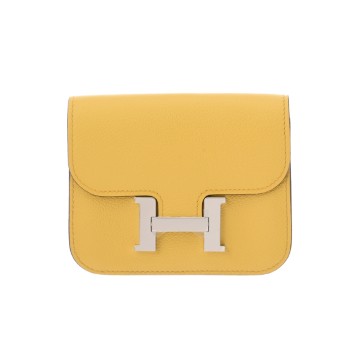 エルメス コンスタンス スリム ヴェルソ サン/ニューブルージーン エバーカラー レディース 財布 【未使用】【purse】