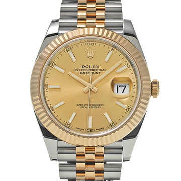 ロレックス デイトジャスト 41 126333 シャンパン メンズ 時計 【中古】【wristwatch】