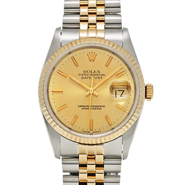 ロレックス デイトジャスト 36 16233 シャンパン メンズ 時計 【中古】【wristwatch】