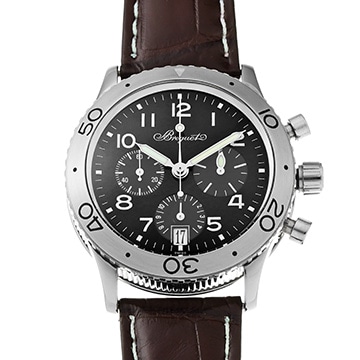 ブレゲ トランスアトランティック タイプXX 3820ST/H2/9W6 ブラック メンズ 時計 【中古】【wristwatch】