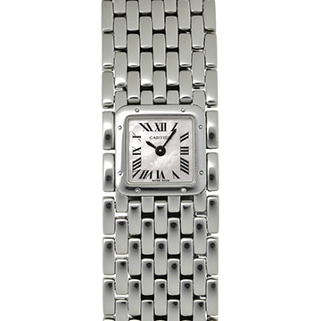 カルティエ パンテール リュバン W61001T9 ホワイトシェル レディース 時計 【中古】【wristwatch】