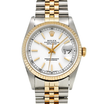 ロレックス デイトジャスト 16233 ホワイト メンズ 時計 【中古】【wristwatch】
