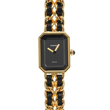 シャネル プルミエール M H0001 ブラック レディース 時計 【中古】【wristwatch】