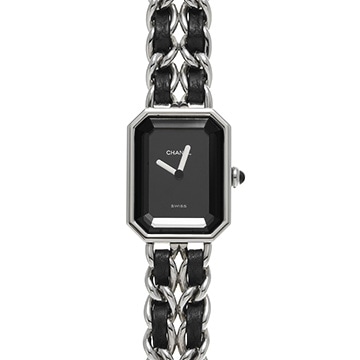 シャネル プルミエール L H0451 ブラック レディース 時計 【中古】【wristwatch】