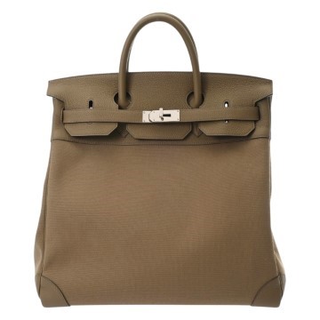 エルメス オータクロア 40 ツンドラ トワルアッシュ/トゴ ユニセックス バッグ 【中古】【bag】
