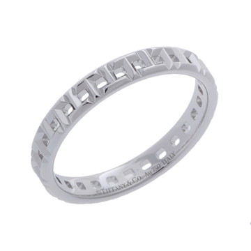 ティファニー Tトゥルー ナロー リング シルバー K18ホワイトゴールド WG レディース ジュエリー 【中古】【jewelry】