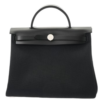 エルメス エールバッグ ジップ PM  ブラック トワルミリタリー/ヴァッシュハンター ユニセックス バッグ 【未使用】【bag】