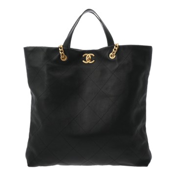 CHANEL ブラック トートバッグ 保存袋付き トートバッグ シャネル バッグ｜WATCHNIAN公式通販