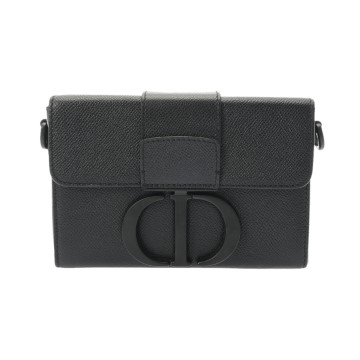 ディオール 30 MONTAIGNE チェーンショルダー ブラック M9203SBAV レザー レディース バッグ 【中古】【bag】