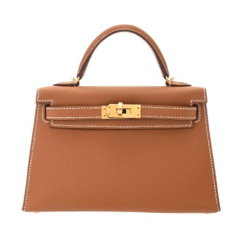 エルメス ミニケリー2 2WAY ゴールド ヴォーエプソン レディース バッグ 【中古】【bag】