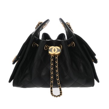 シャネル ミニ ハンドバッグ CHANEL 25 ブラック AS5631 グレインドカーフスキン レディース バッグ 【未使用】【bag】