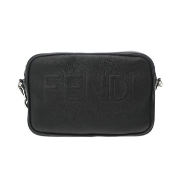 フェンディ カメラケース FENDI ROMA ブラック 7M0286 246-3260 レザー レディース バッグ 【中古】【bag】