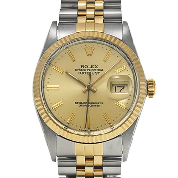 ロレックス デイトジャスト 16013 シャンパン メンズ 時計 【中古】【wristwatch】