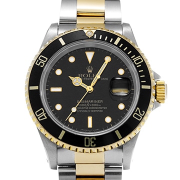 ロレックス サブマリーナ デイト 16613 ブラック メンズ 時計 【中古】【wristwatch】