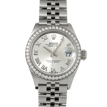 ロレックス レディ デイトジャスト 28 279384RBR シルバー レディース 時計 【中古】【wristwatch】