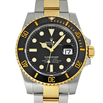 ロレックス サブマリーナ デイト 116613LN ブラック メンズ 時計 【中古】【wristwatch】