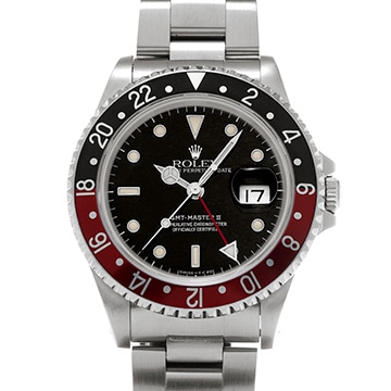 ロレックス GMTマスターII 16710 ブラック メンズ 時計 【中古】【wristwatch】