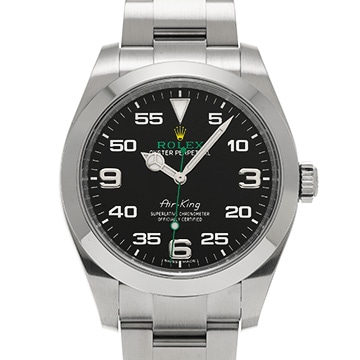 ロレックス エアキング 116900 ブラック メンズ 時計 【中古】【wristwatch】