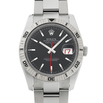ロレックス デイトジャスト 36 ターノグラフ 116264 ブラック メンズ 時計 【中古】【wristwatch】