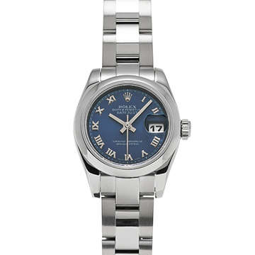 ロレックス デイトジャスト 26 179160 ブルー レディース 時計 【中古】【wristwatch】