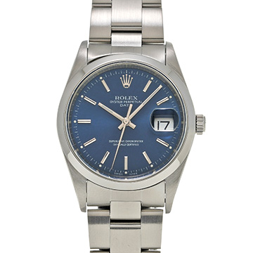 ロレックス オイスターパーペチュアル デイト 34 15200 ブルー メンズ 時計 【中古】【wristwatch】