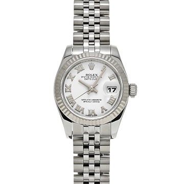 ロレックス デイトジャスト 26 179174 ホワイト レディース 時計 【中古】【wristwatch】