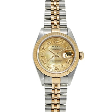 ロレックス デイトジャスト 79173NRD イエローシェル レディース 時計 【中古】【wristwatch】