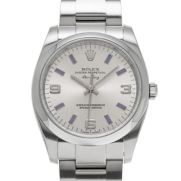 ロレックス エアキング 114200 シルバー メンズ 時計 【中古】【wristwatch】