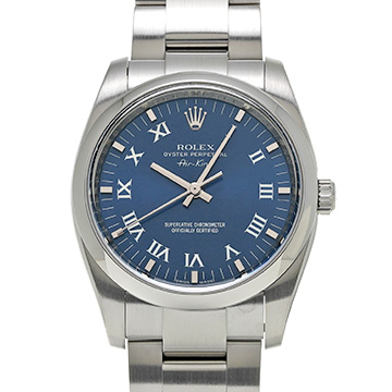 ロレックス オイスターパーペチュアル エアキング 114200 ブルー メンズ 時計 【中古】【wristwatch】