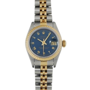 ロレックス デイトジャスト 69173 ブルー レディース 時計 【中古】【wristwatch】