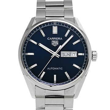 タグ ホイヤー カレラ キャリバー5 デイデイト WBN2012.BA0640 ブルー メンズ 時計 【中古】【wristwatch】