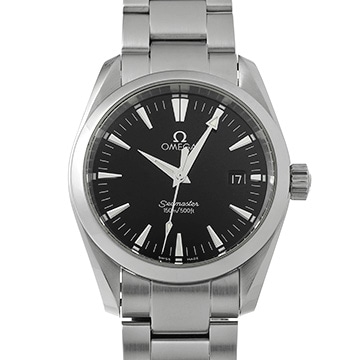 オメガ シーマスター アクアテラ クォーツ 2518.50 ブラック メンズ 時計 【中古】【wristwatch】