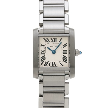 カルティエ タンクフランセーズ SM　 W51008Q3 シルバー レディース 時計 【中古】【wristwatch】